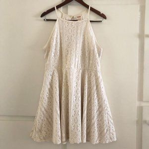 White Lace Dress - Size XL